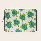 Sea Turtle - Green Palette Laptop Sleeve Gallery Image 1