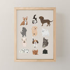 dogs Mini Art Print Gallery Image 1