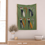 Striped Lemurs Wall Tapestry Gallery Image 2