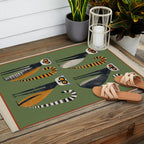 Striped Lemurs Outdoor Rug Gallery Image 2