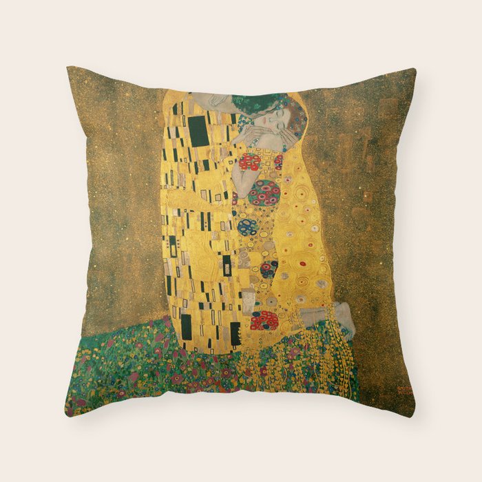 The Kiss Throw Pillow Gallery Image 6