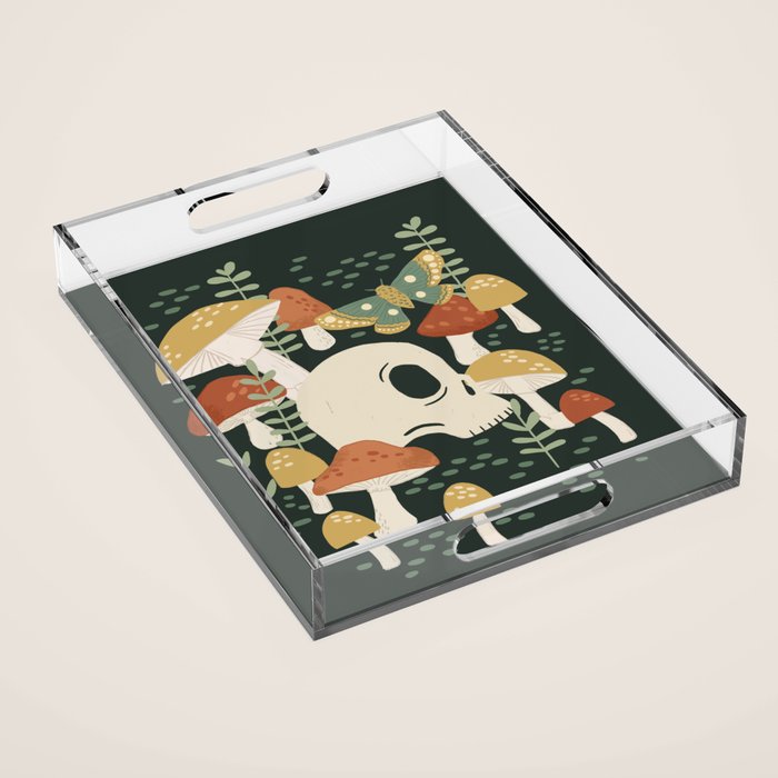 Death Mushrooms Acrylic Tray Gallery Image 1