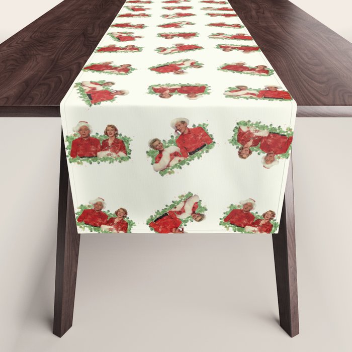 Quartet (White Christmas) Wrapping Paper Table Runner Gallery Image 1