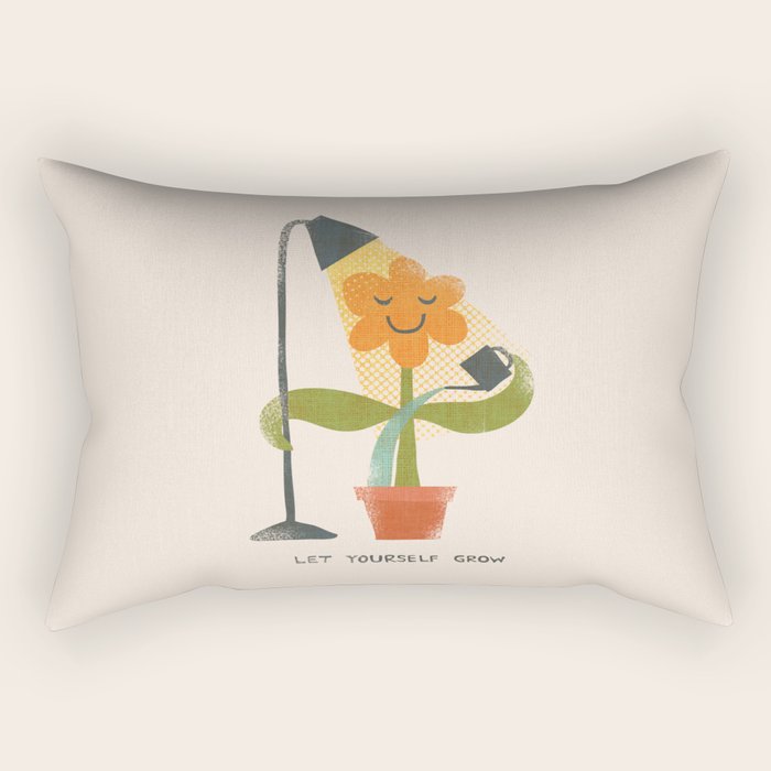 Let yourself grow Rectangular Pillow Gallery Image 2