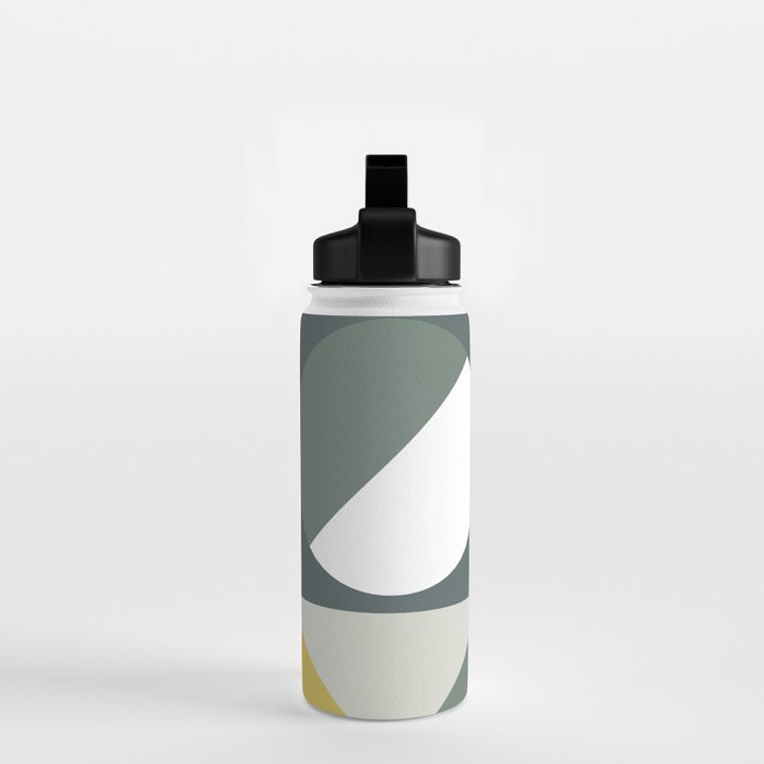 Mid Century Geometric 01 Water Bottle Gallery Image 2