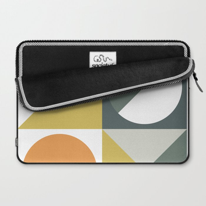 Mid Century Geometric 01 Laptop Sleeve Gallery Image 2