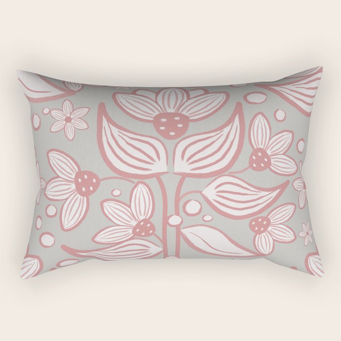 Sweet Florentia Pink Rectangular Pillow Gallery Image 1