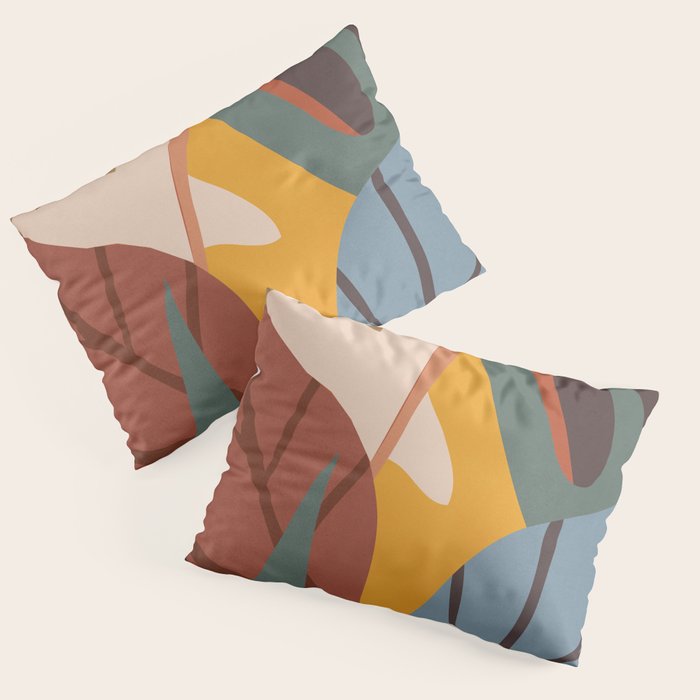 Abstract Art Jungle Pillow Sham Gallery Image 1