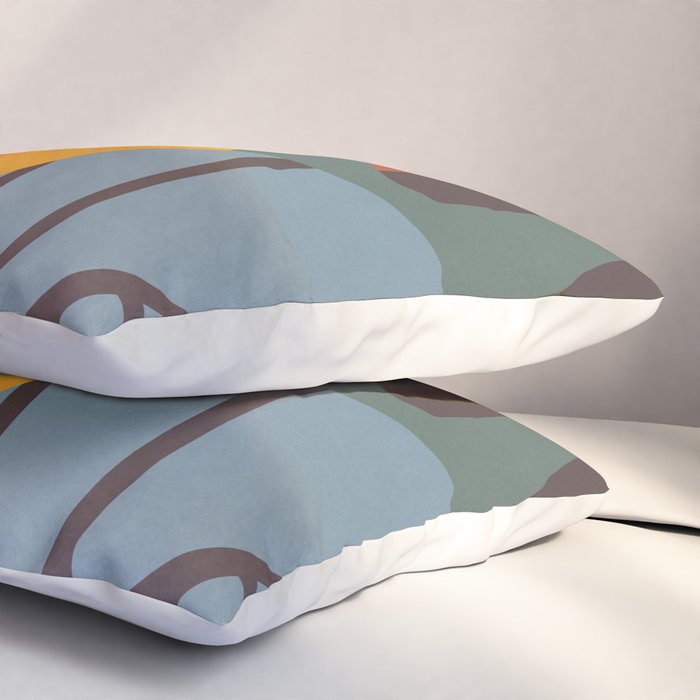 Abstract Art Jungle Pillow Sham Gallery Image 3