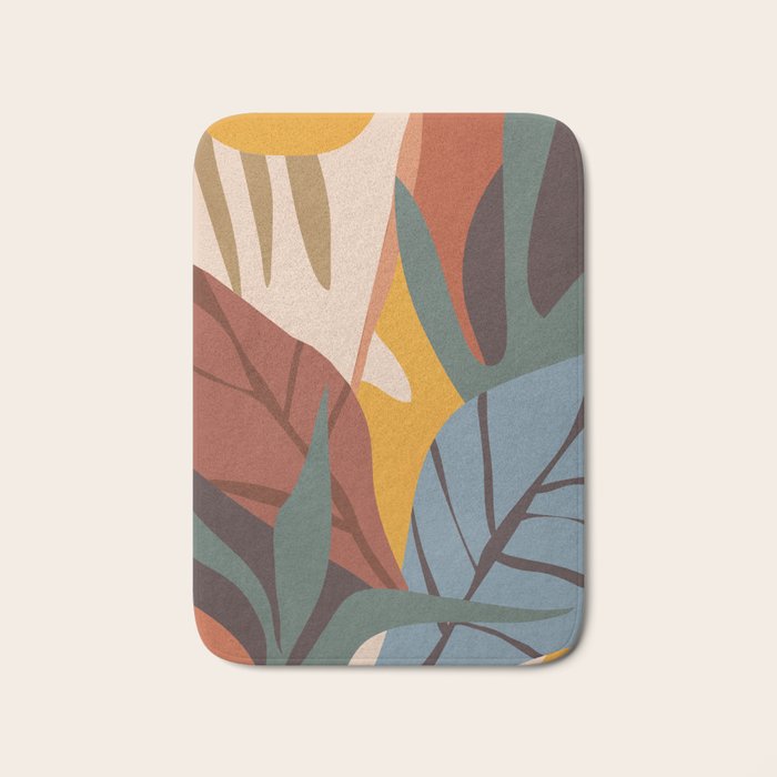 Abstract Art Jungle Bath Mat Gallery Image 1