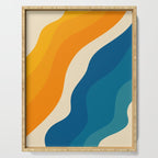 Minimalist abstract waves Serving Tray Gallery Image 1
