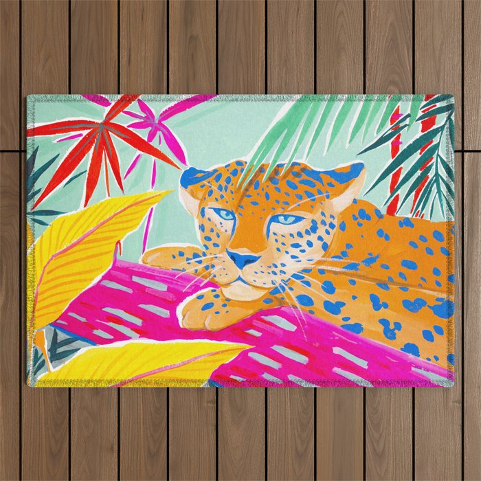 Vibrant Jungle Outdoor Rug Gallery Image 1