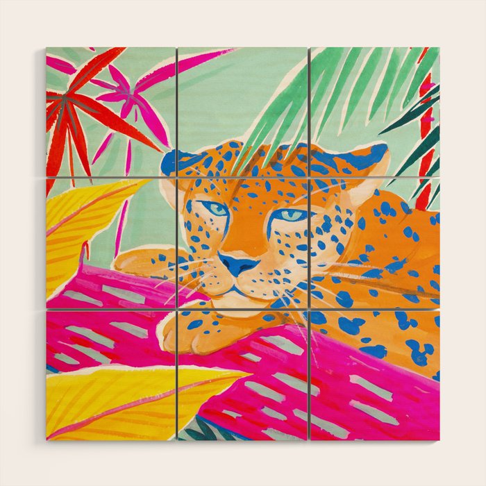 Vibrant Jungle Wood Wall Art Gallery Image 1