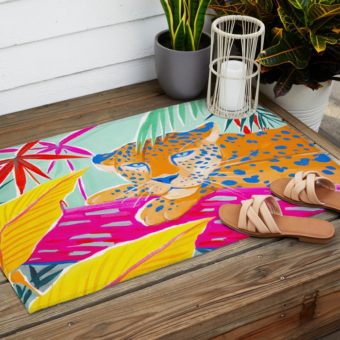 Vibrant Jungle Outdoor Rug Gallery Image 2