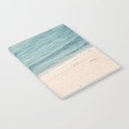 Aerial Orange Beach Umbrella - Ocean - Beach and Sea photography by Ingrid Beddoes Notebook Gallery Image 2