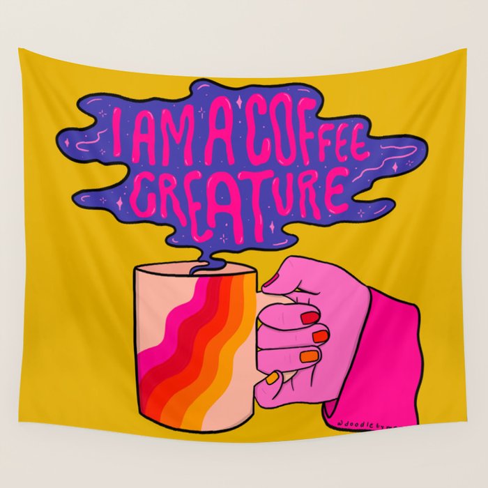 Coffee Creature Wall Tapestry Gallery Image 4