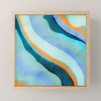 Abstract Blue Fluid Mini Art Print Gallery Image 1