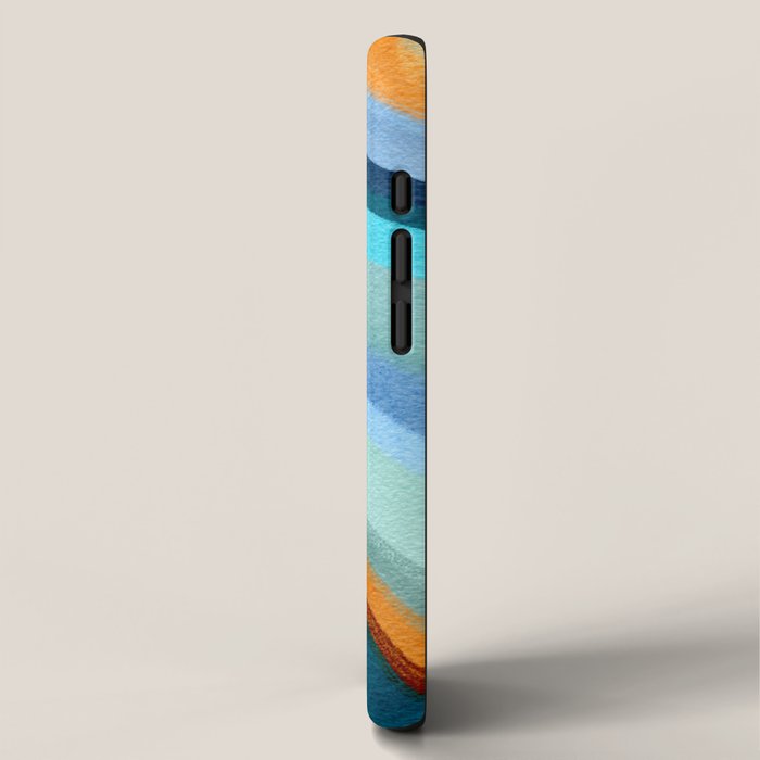 Abstract Blue Fluid iPhone Case Gallery Image 2