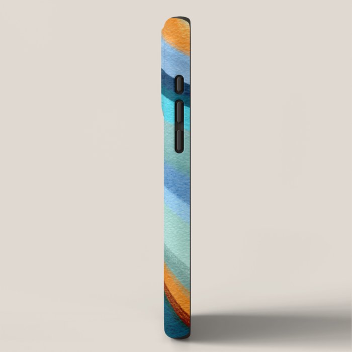 Abstract Blue Fluid iPhone Case Gallery Image 2