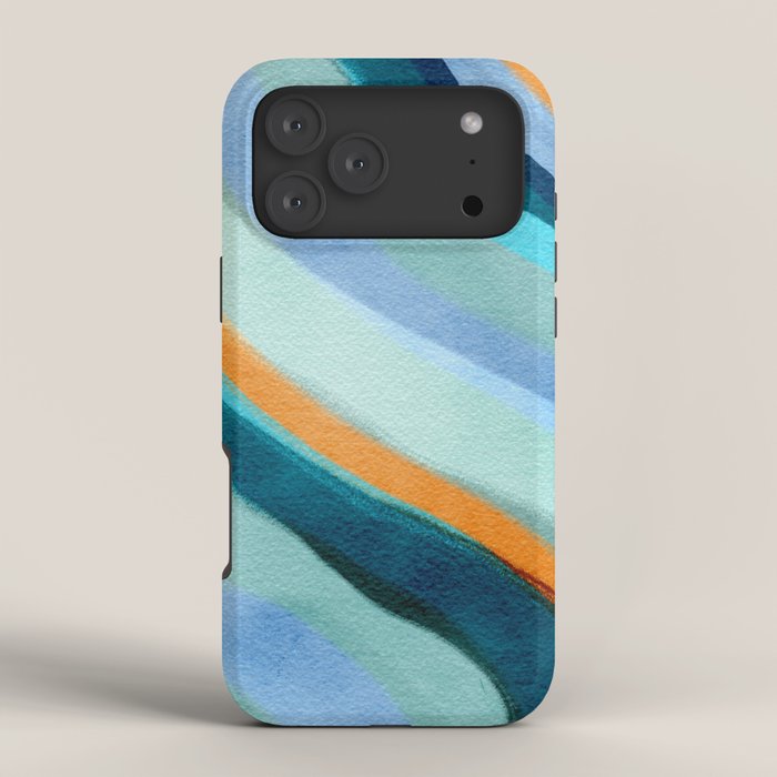 Abstract Blue Fluid iPhone Case Gallery Image 4