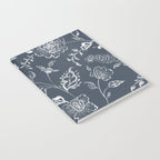 Watercolor Chintz Floral - Indigo Notebook Gallery Image 2