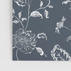 Watercolor Chintz Floral - Indigo Poster Gallery Image 3