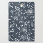 Watercolor Chintz Floral - Indigo Cutting Board Gallery Image 1