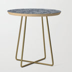 Watercolor Chintz Floral - Indigo Side Table Gallery Image 1