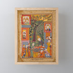 Khidr giving cups of the water of immortality to the inhabitants of Paradise Islamic Antique Art Mini Art Print Gallery Image 1