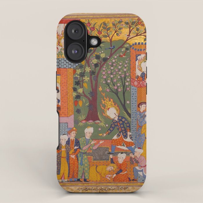 Khidr giving cups of the water of immortality to the inhabitants of Paradise Islamic Antique Art iPhone Case Gallery Image 1