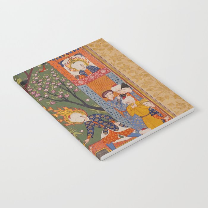 Khidr giving cups of the water of immortality to the inhabitants of Paradise Islamic Antique Art Notebook Gallery Image 1