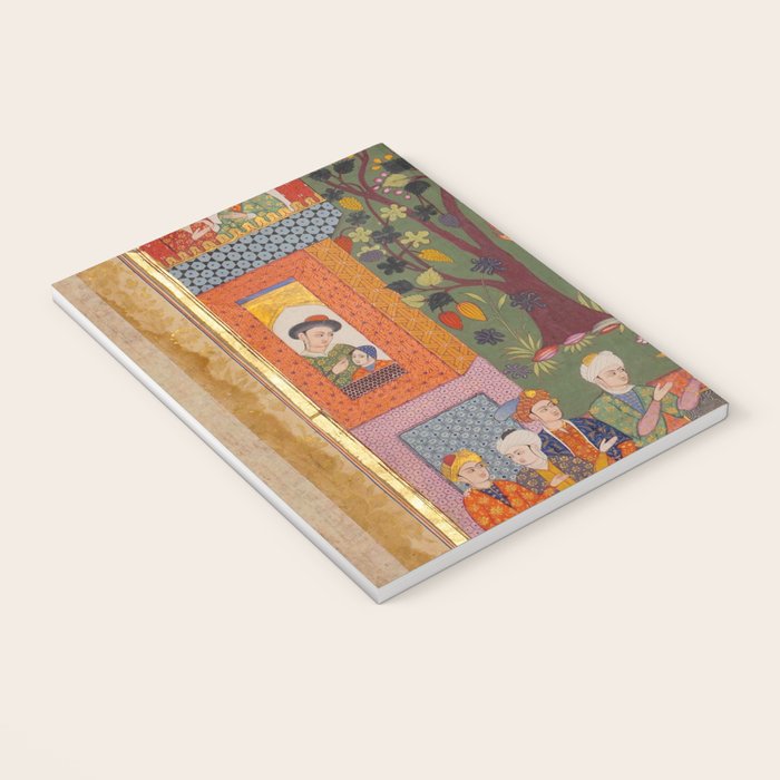 Khidr giving cups of the water of immortality to the inhabitants of Paradise Islamic Antique Art Notebook Gallery Image 3