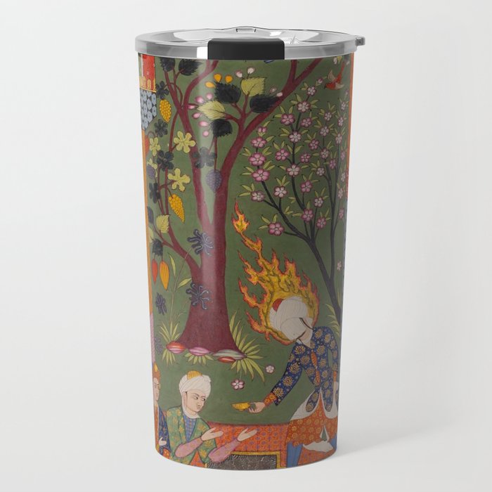 Khidr giving cups of the water of immortality to the inhabitants of Paradise Islamic Antique Art Travel Mug Gallery Image 1