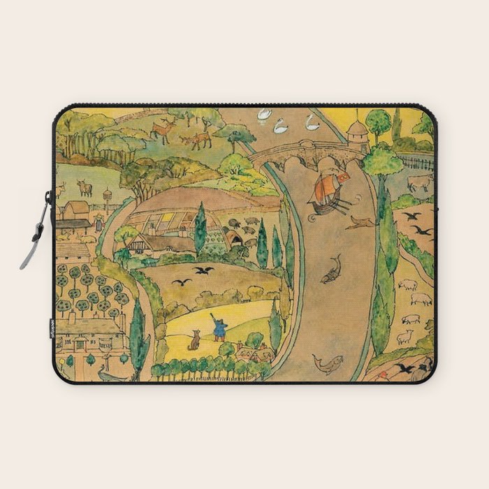 River by CFA Charles Voysey Laptop Sleeve Gallery Image 1