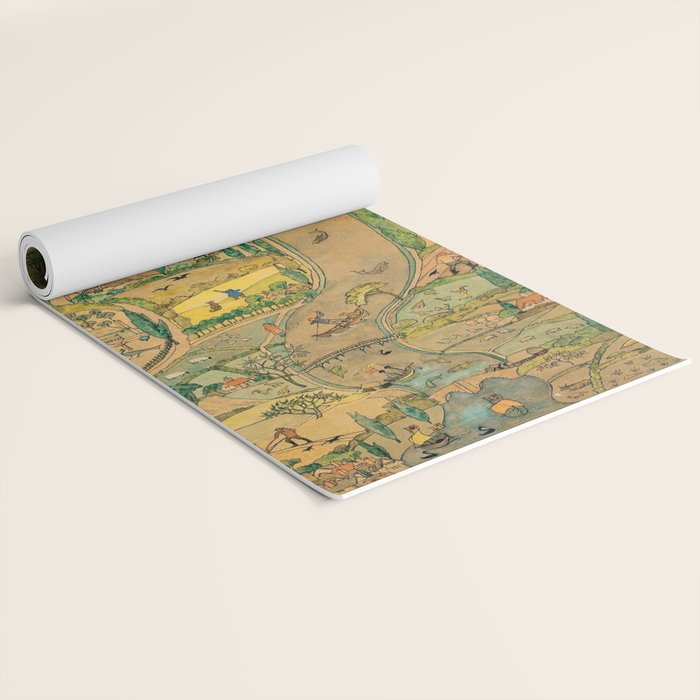 River by CFA Charles Voysey Yoga Mat Gallery Image 2