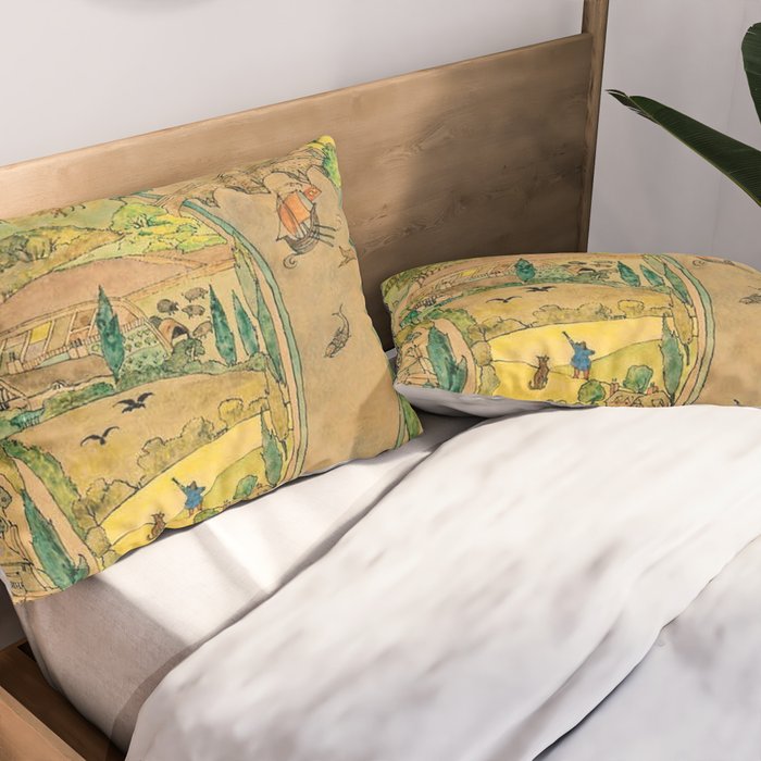 River by CFA Charles Voysey Pillow Sham Gallery Image 2