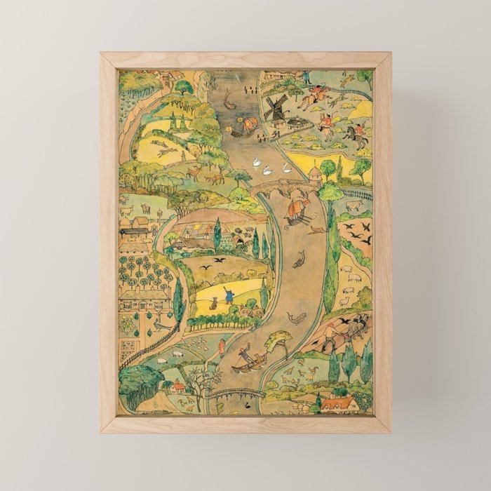 River by CFA Charles Voysey Mini Art Print Gallery Image 1
