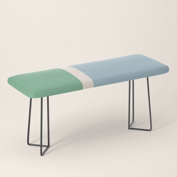 Juniper Color Block Blue and Green Bench Gallery Image 1