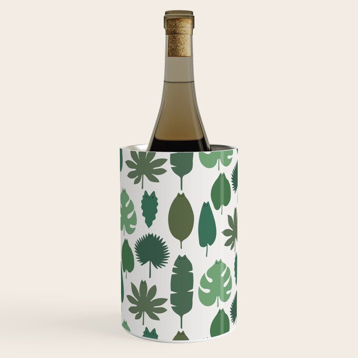 Cat and Plant 39 pattern Wine Chiller Gallery Image 1