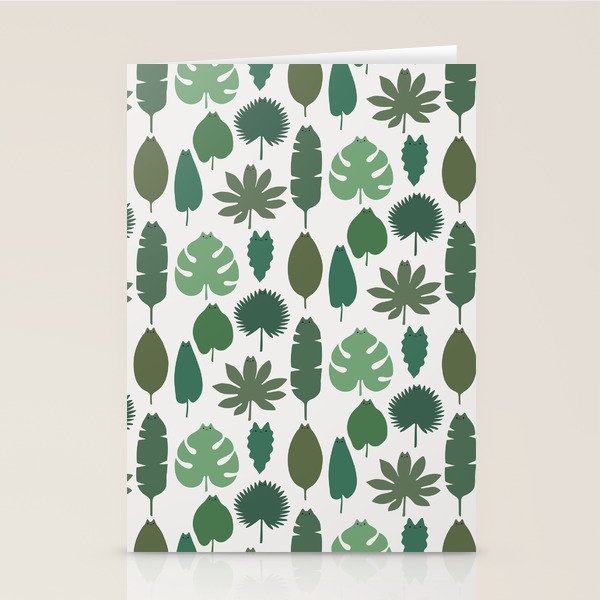 Cat and Plant 39 pattern Stationery Card Gallery Image 2