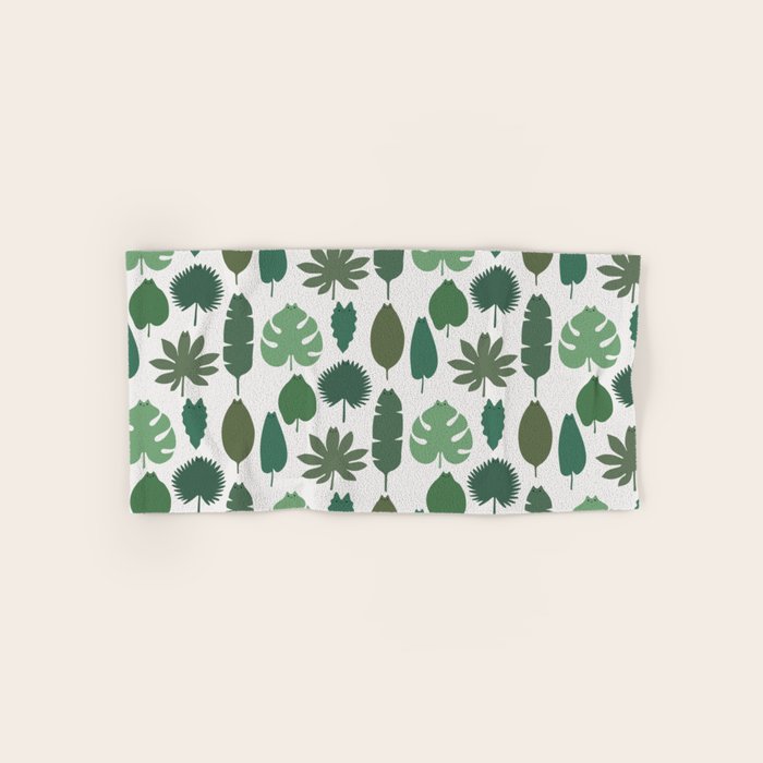 Cat and Plant 39 pattern Bath Towel Gallery Image 1
