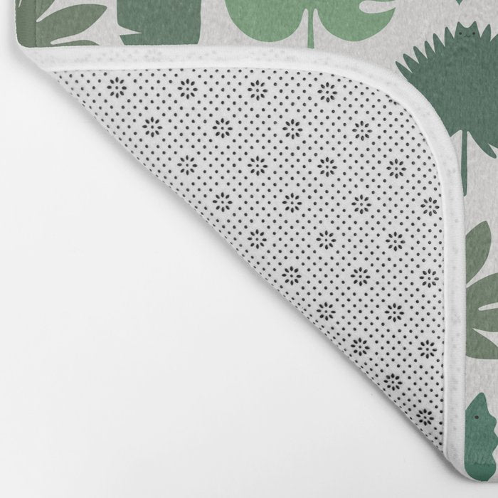 Cat and Plant 39 pattern Bath Mat Gallery Image 2