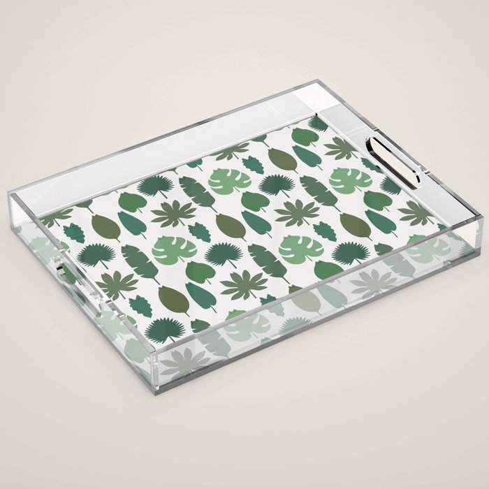 Cat and Plant 39 pattern Acrylic Tray Gallery Image 1