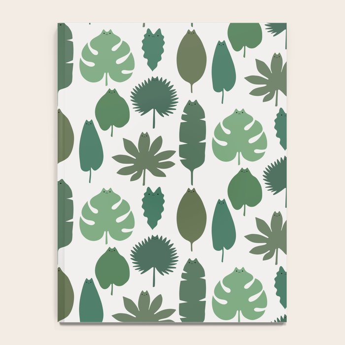 Cat and Plant 39 pattern Notebook Gallery Image 4