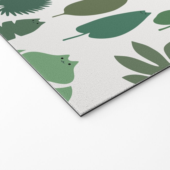 Cat and Plant 39 pattern Welcome Mat Gallery Image 2
