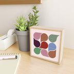 Colorful Geometric Raindrop Pattern Mini Art Print Gallery Image 2