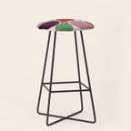 Colorful Geometric Raindrop Pattern Stool Gallery Image 1