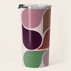 Colorful Geometric Raindrop Pattern Travel Mug Gallery Image 3