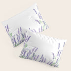 lavender watercolor horizontal Pillow Sham Gallery Image 3
