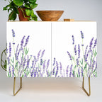 lavender watercolor horizontal Credenza Gallery Image 1